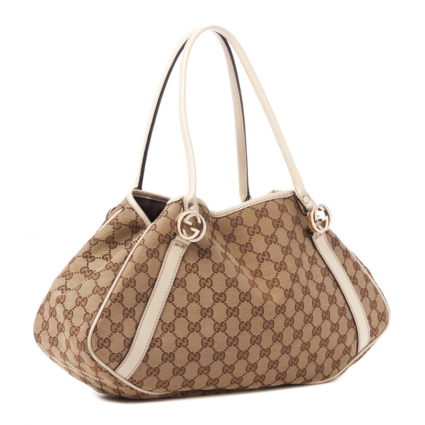 Monogram Medium GG Twins Shoulder Bag Off White