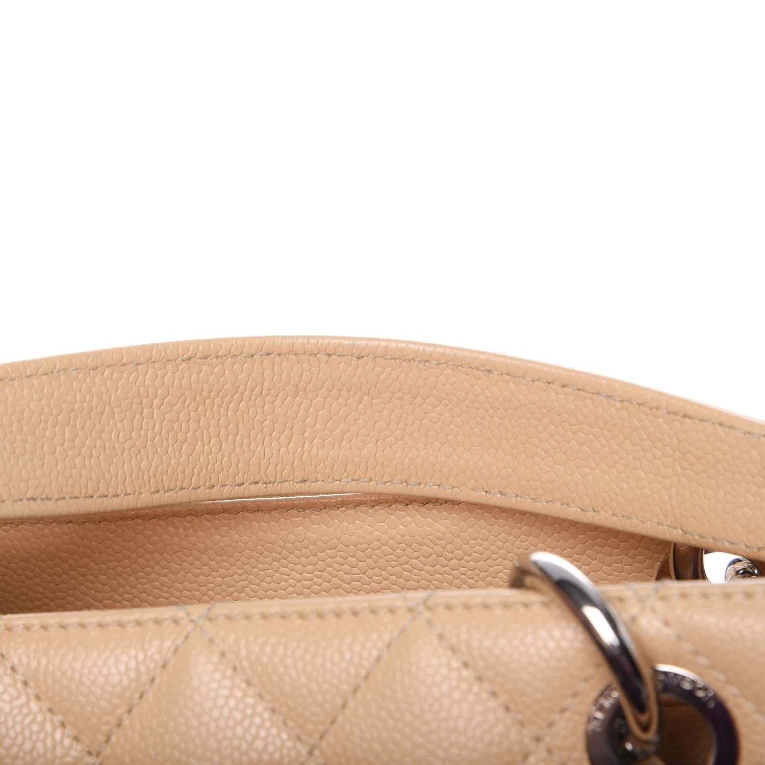 Chanel Caviar Quilted Grand Shopping Tote GST Beige Clair 20 of 28