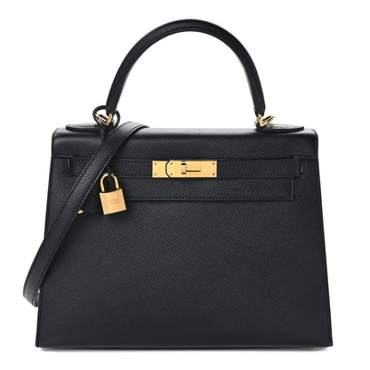 Hermes Epsom Kelly Sellier 28 Black 1 of 16