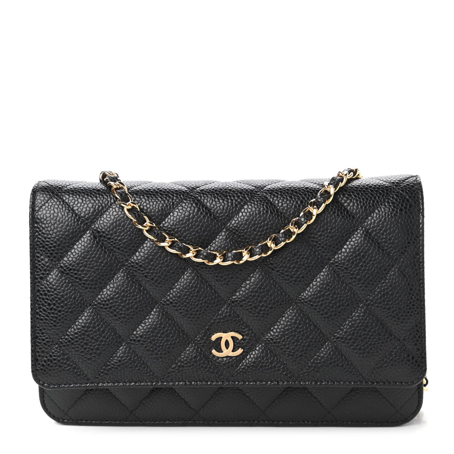 Chanel Caviar Quilted Wallet On Chain WOC Black 1 of 12