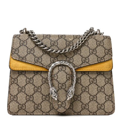 Gucci GG Supreme Monogram Mini Dionysus Shoulder Bag Yellow 1 of 10