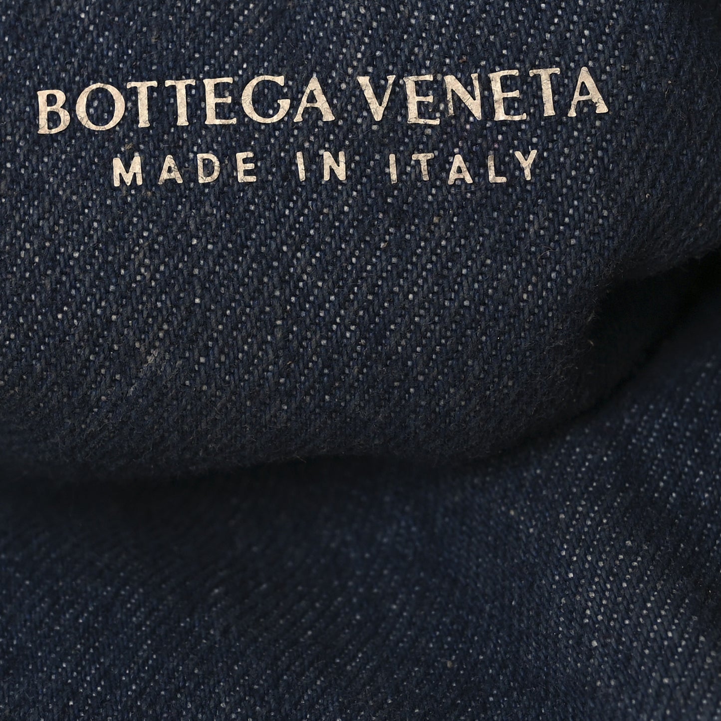 Denim Nappa Intrecciato Large Hop Abyss Indigo