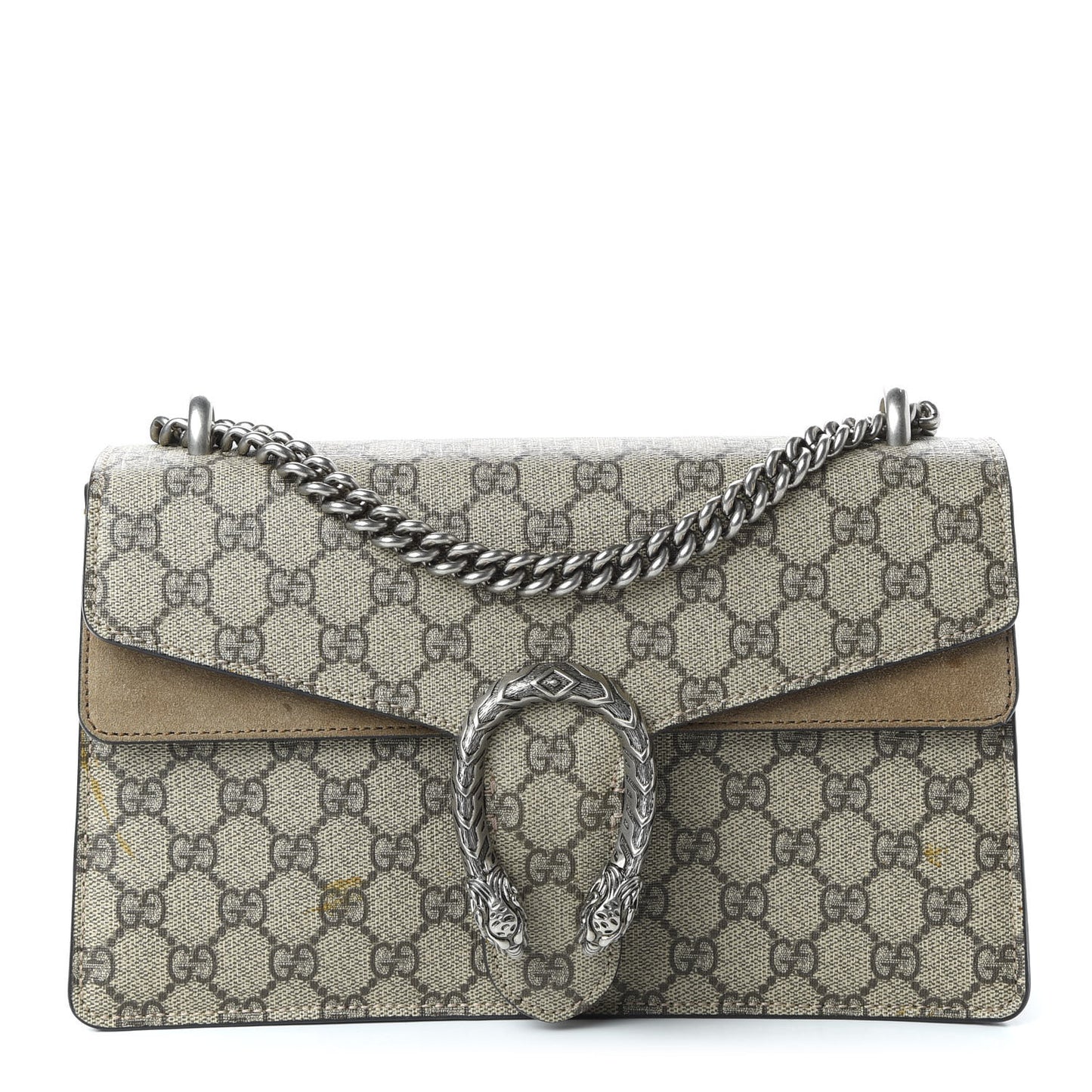 GG Supreme Monogram Small Dionysus Shoulder Bag Taupe
