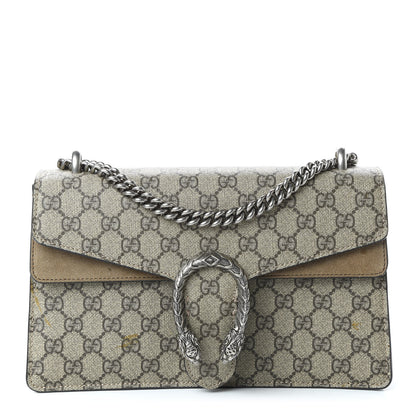 Gucci GG Supreme Monogram Small Dionysus Shoulder Bag Taupe 1 of 12