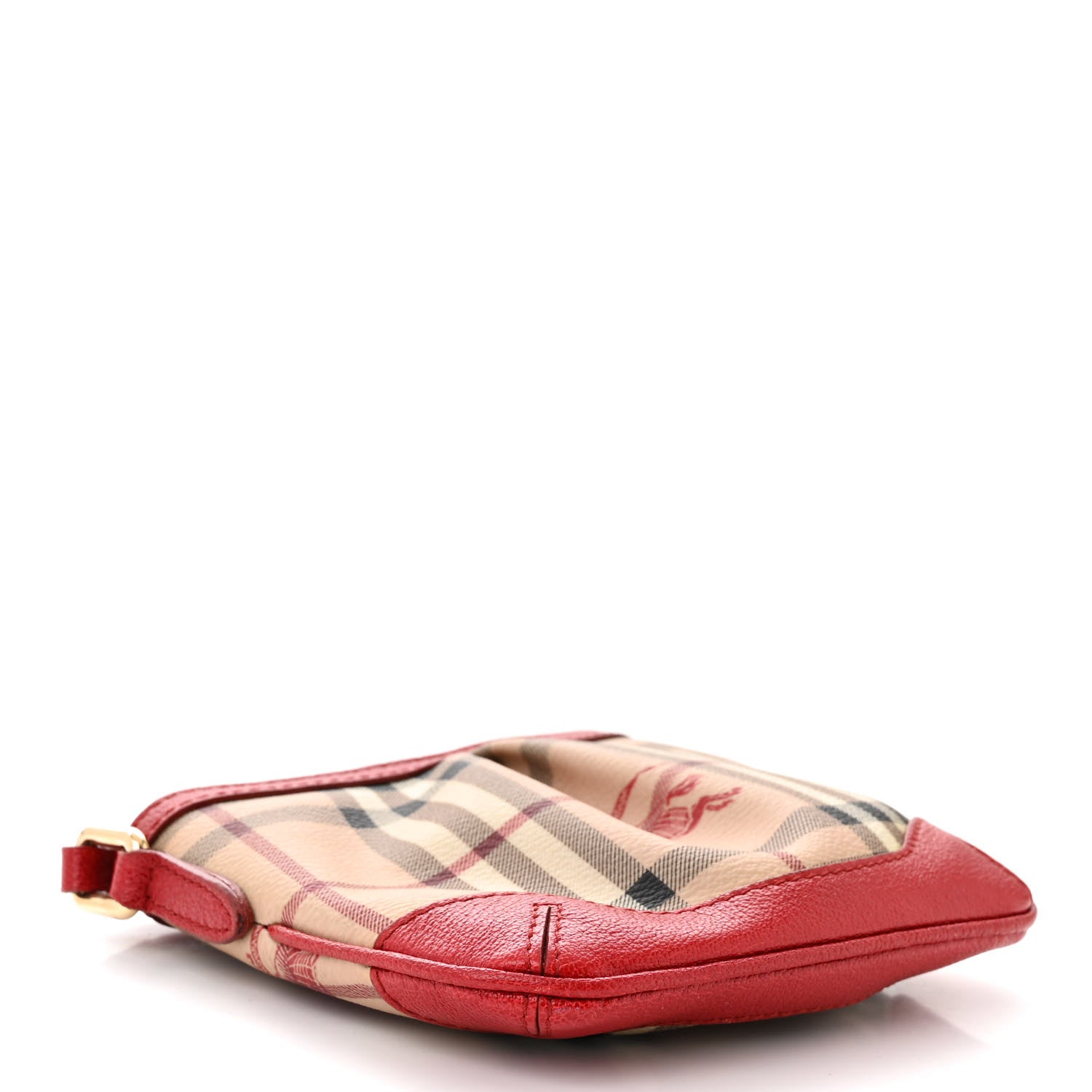 Burberry Haymarket Check Mini Hartham Crossbody Red 4 of 14