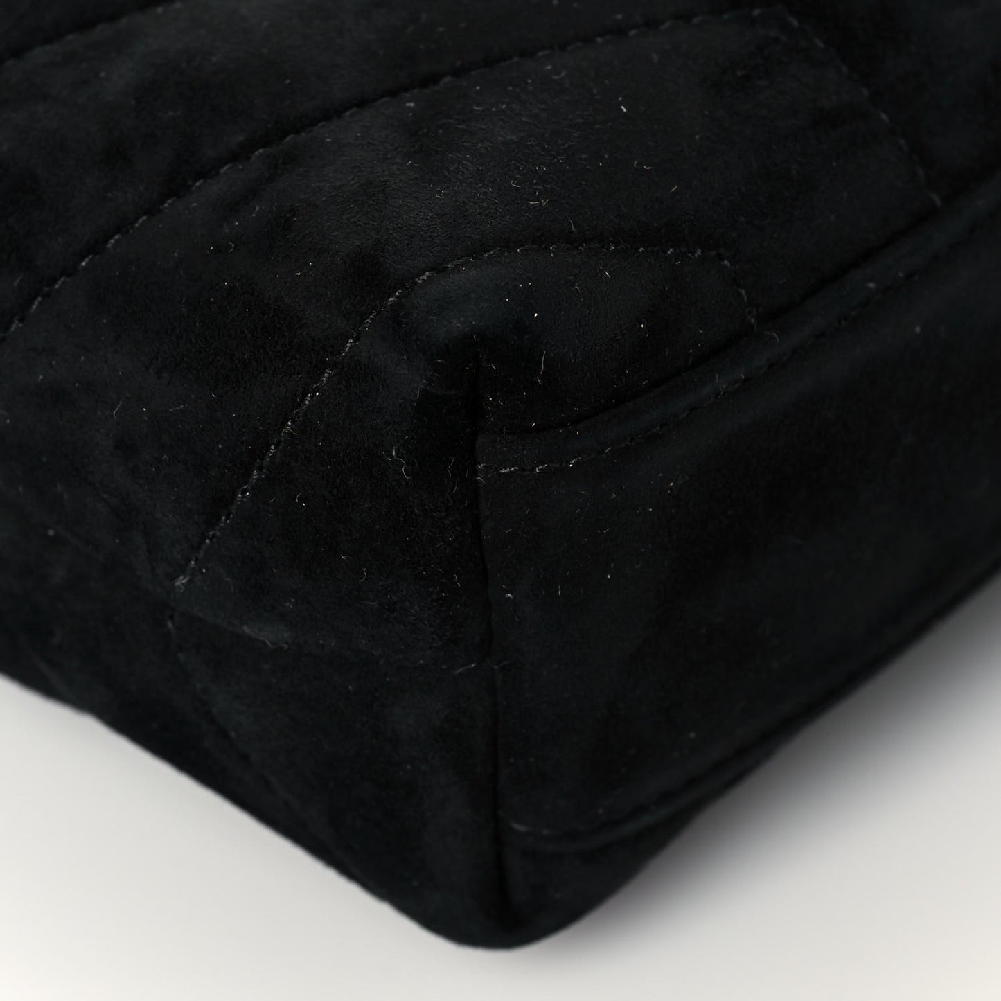 Suede Y Quilted Monogram Toy Loulou Crossbody Bag Black