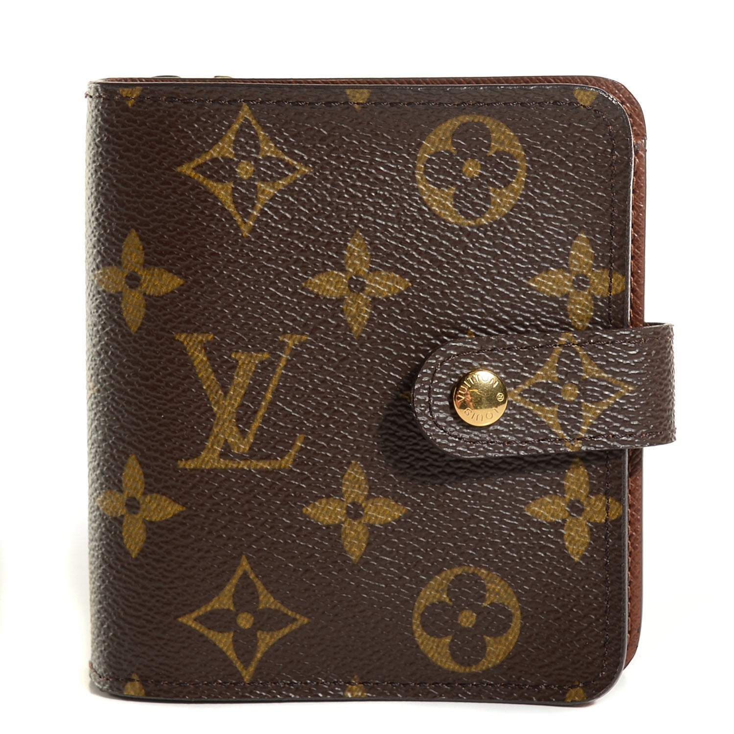 Louis Vuitton Monogram Compact Zippe Zipped Wallet 1 of 7