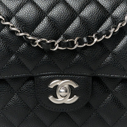 Chanel Caviar Quilted Medium Double Flap Black 9 of 12