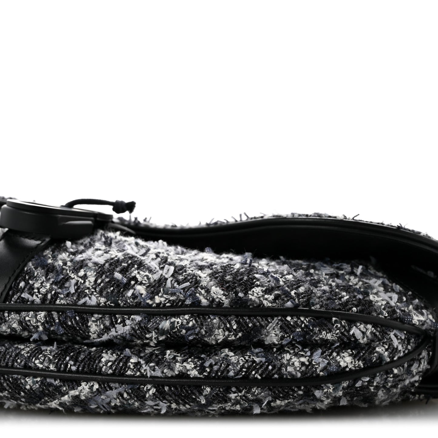 Tweed Saddle Bag Black Silver