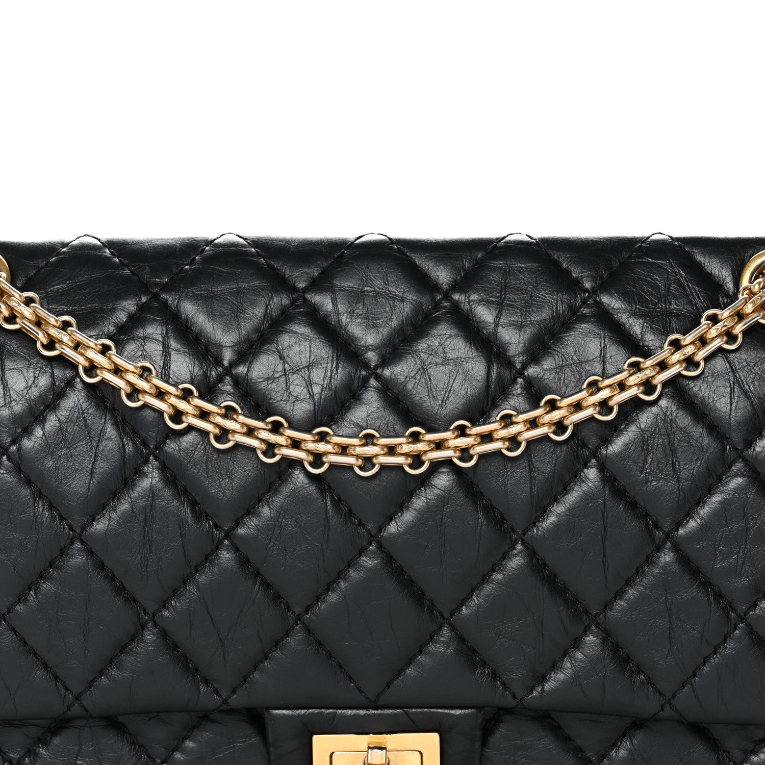 Chanel Aged Calfskin Quilted 2.55 Reissue 226 Flap Black 8 of 11