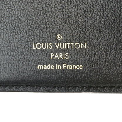 Louis Vuitton Lambskin Embossed Monogram Lou Coussin Wallet Black 7 of 9