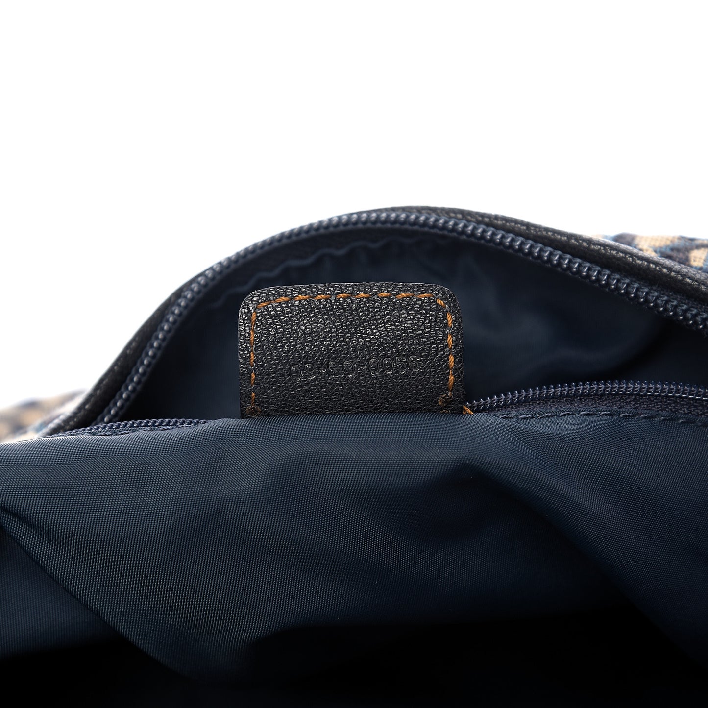 Monogram Buckle Hobo Navy Blue