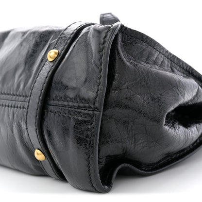 Miu Miu Vitello Lux Peggy Bow Tote Black 19 of 21