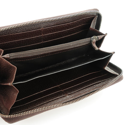 Gucci Monogram Metal Bar Zip Around Wallet Dark Brown 5 of 7