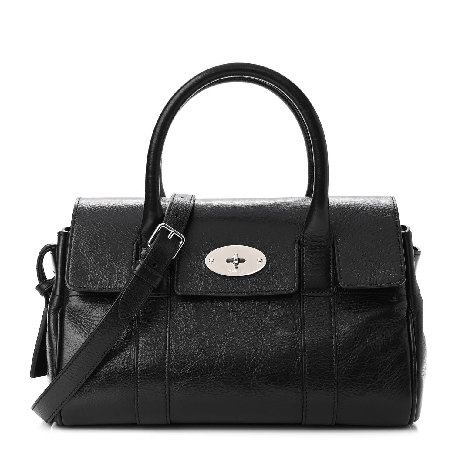 Mulberry Soft Shine Calfskin Small Bayswater Black 1 of 9