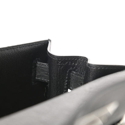 Hermes Ostrich Kelly Sellier 28 Black 7 of 11