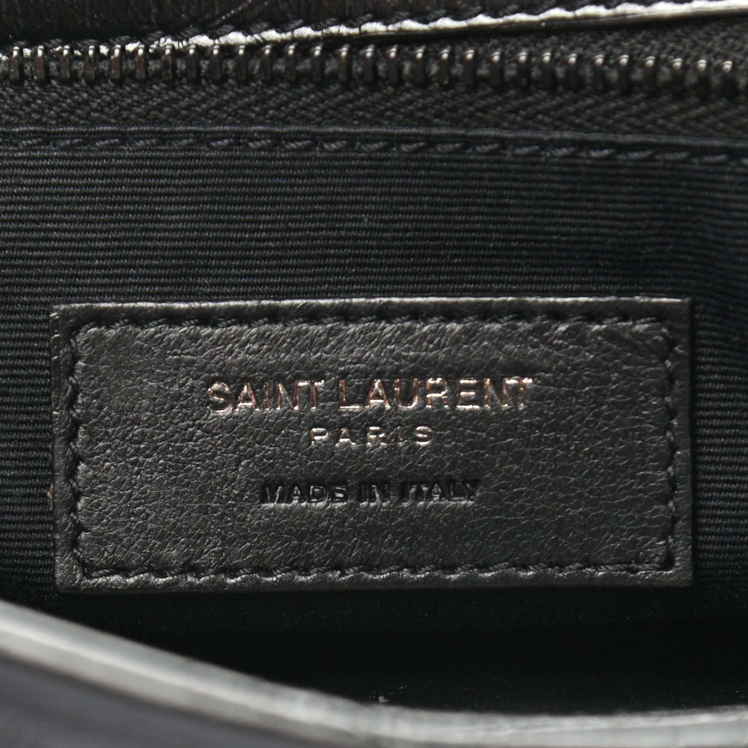 Saint Laurent Crinkled Calfskin Matelasse Monogram Medium Niki Chain Satchel Black 6 of 9