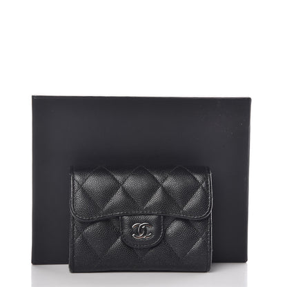 Chanel Caviar Quilted Flap Card Holder Wallet Black 12 of 12