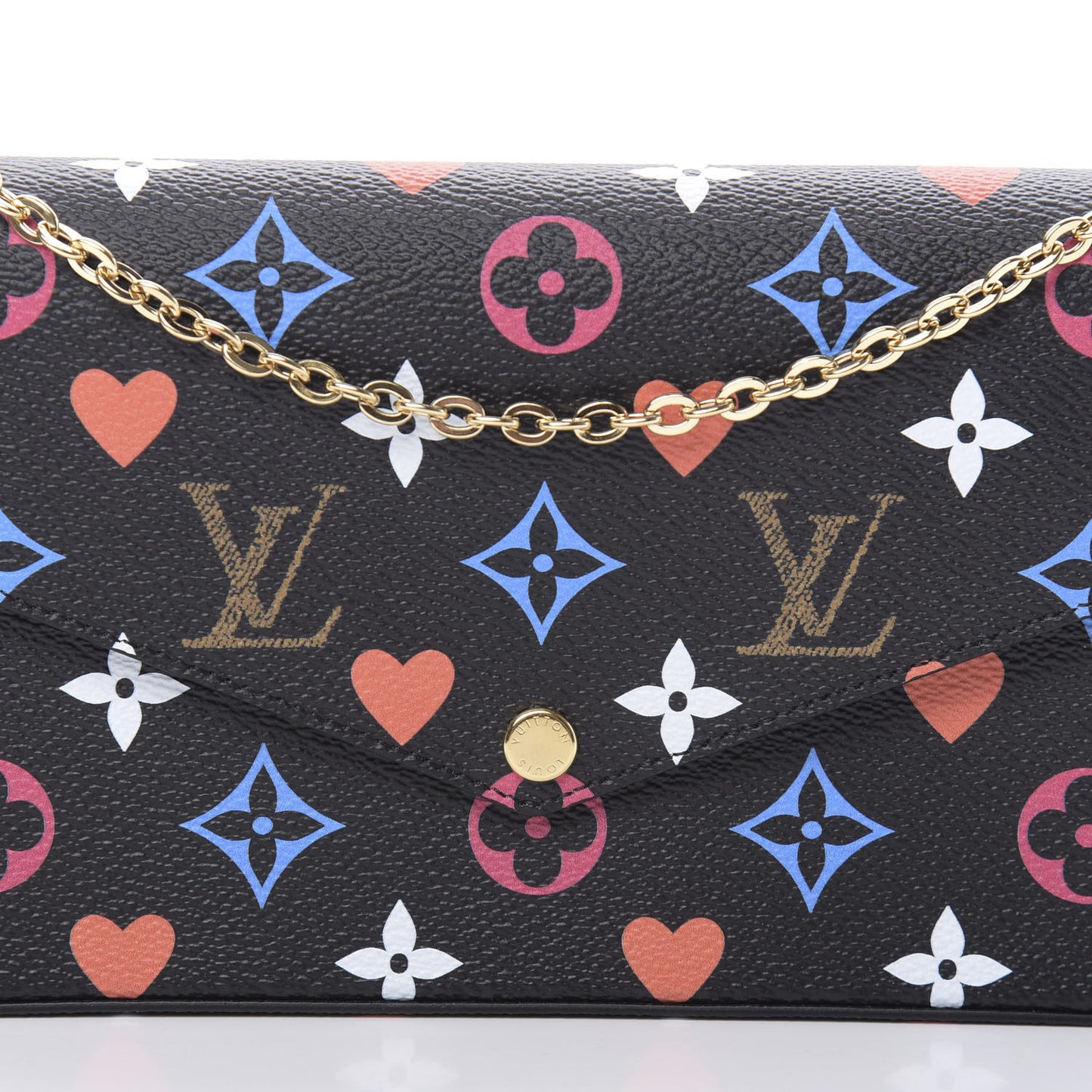 Game On Felicie Chain Wallet Black