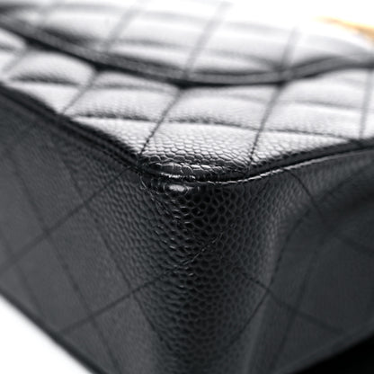 Chanel Caviar Quilted Medium Double Flap Black 11 of 18