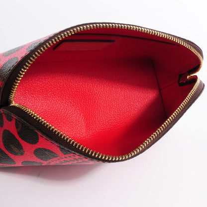 Louis Vuitton Monogram Kusama Pumpkin Dots Cosmetic Pouch Red 6 of 8