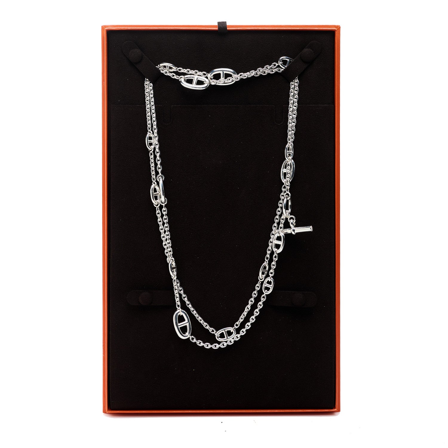 Hermes Sterling Silver Farandole Necklace 120 6 of 6