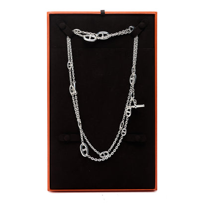 Hermes Sterling Silver Farandole Necklace 120 6 of 6