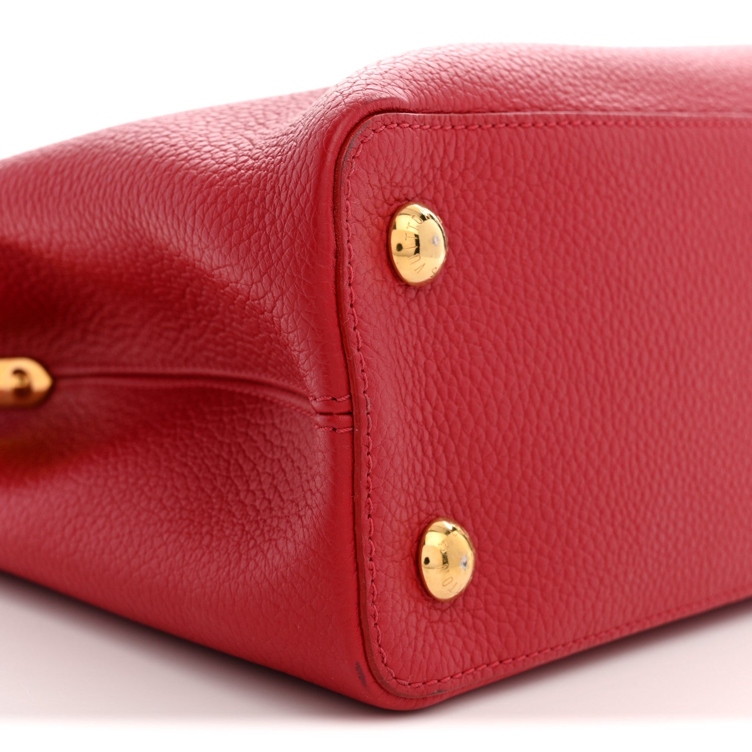 Louis Vuitton Taurillon Capucines PM Rubis 8 of 10