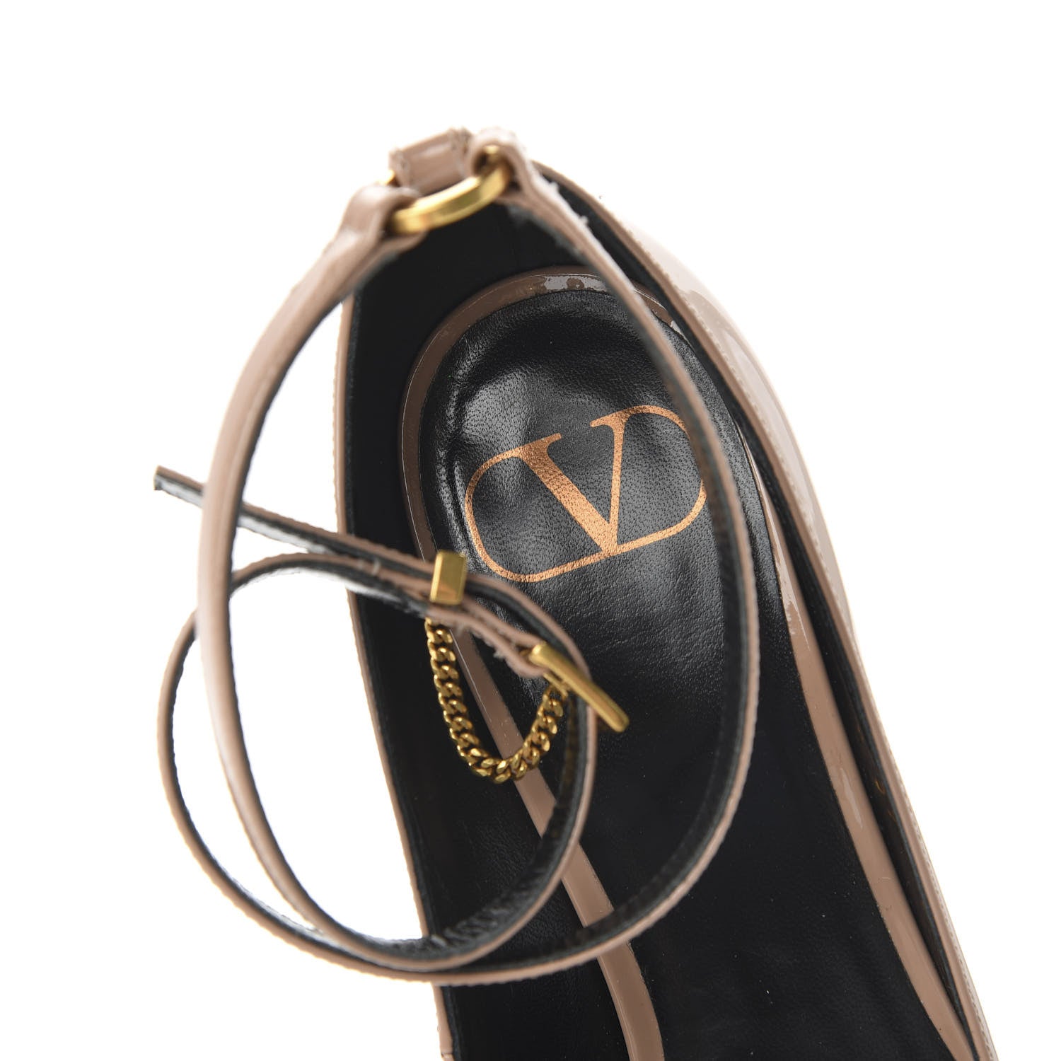Valentino Garavani Patent Double Ankle Strap Pumps 36.5 Rose Cannelle 7 of 9