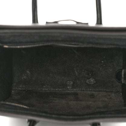 Celine Drummed Calfskin Nano Luggage Black 5 of 15