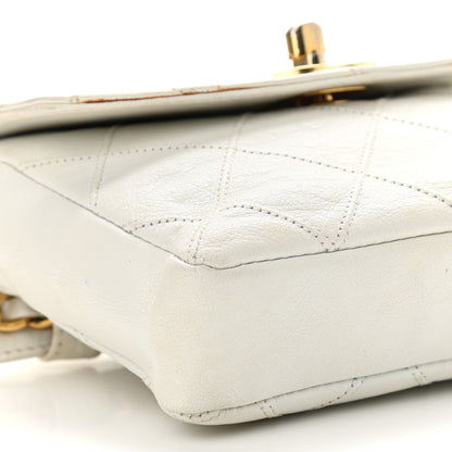 Chanel Lambskin Quilted Flap Waist Belt Bag 70 28 White 4 of 17