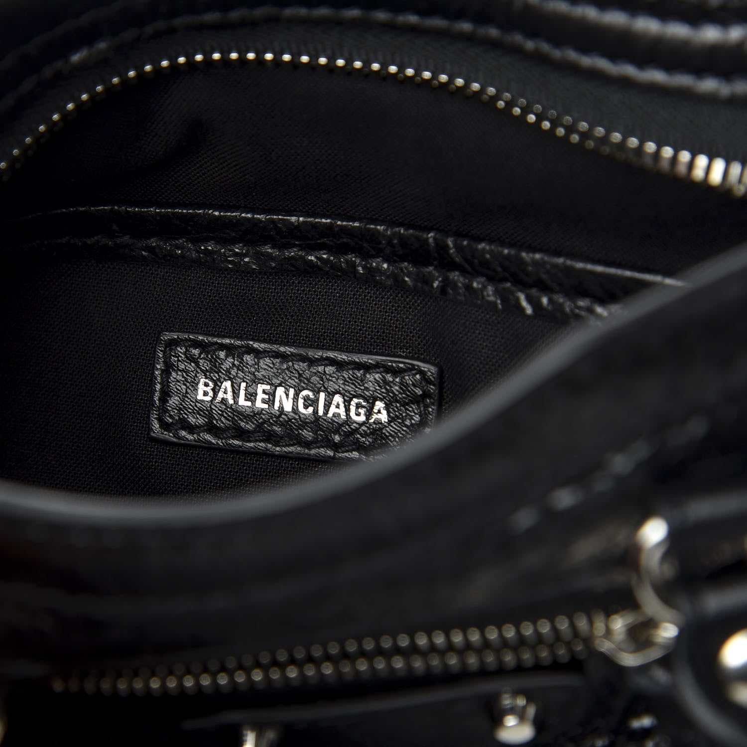Balenciaga Agneau Classic Silver Hardware Nano City Black 7 of 10