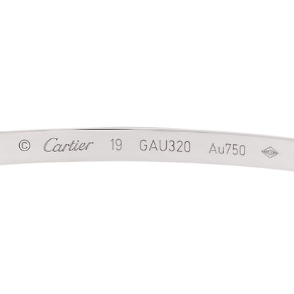 Cartier 18K White Gold Small LOVE Bracelet 19 3 of 5