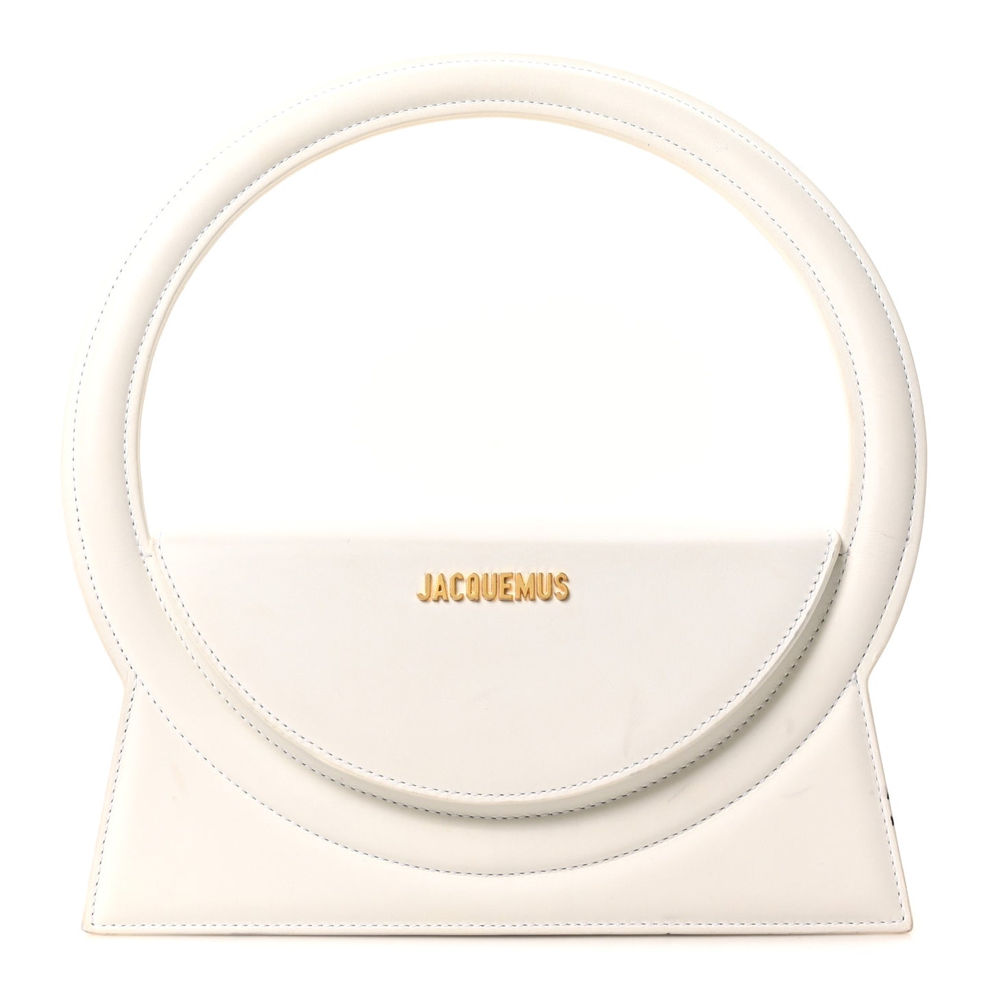 Smooth Calfskin Le Sac Rond White