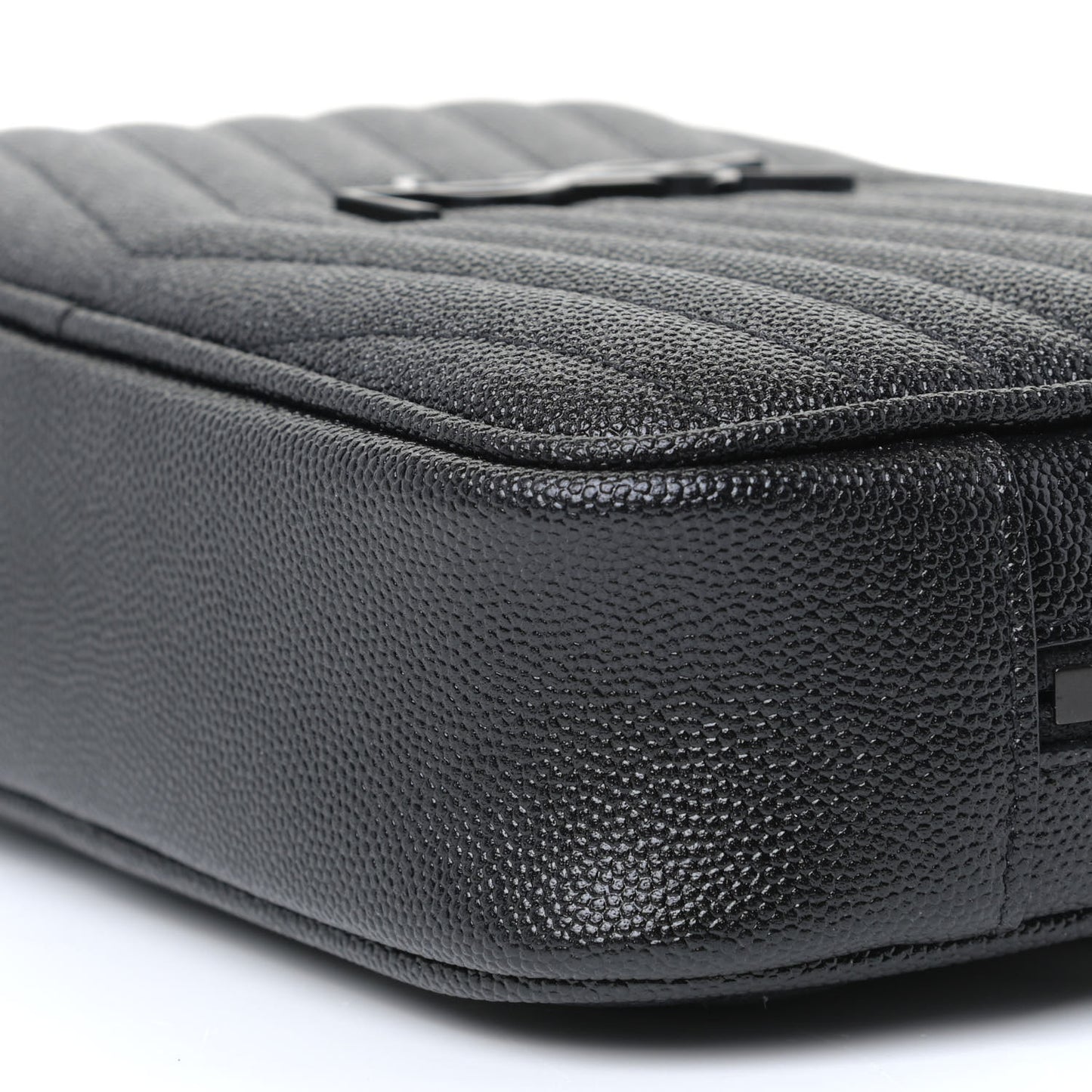 Grain De Poudre Matelasse Monogram Mini Lou Camera Bag Black
