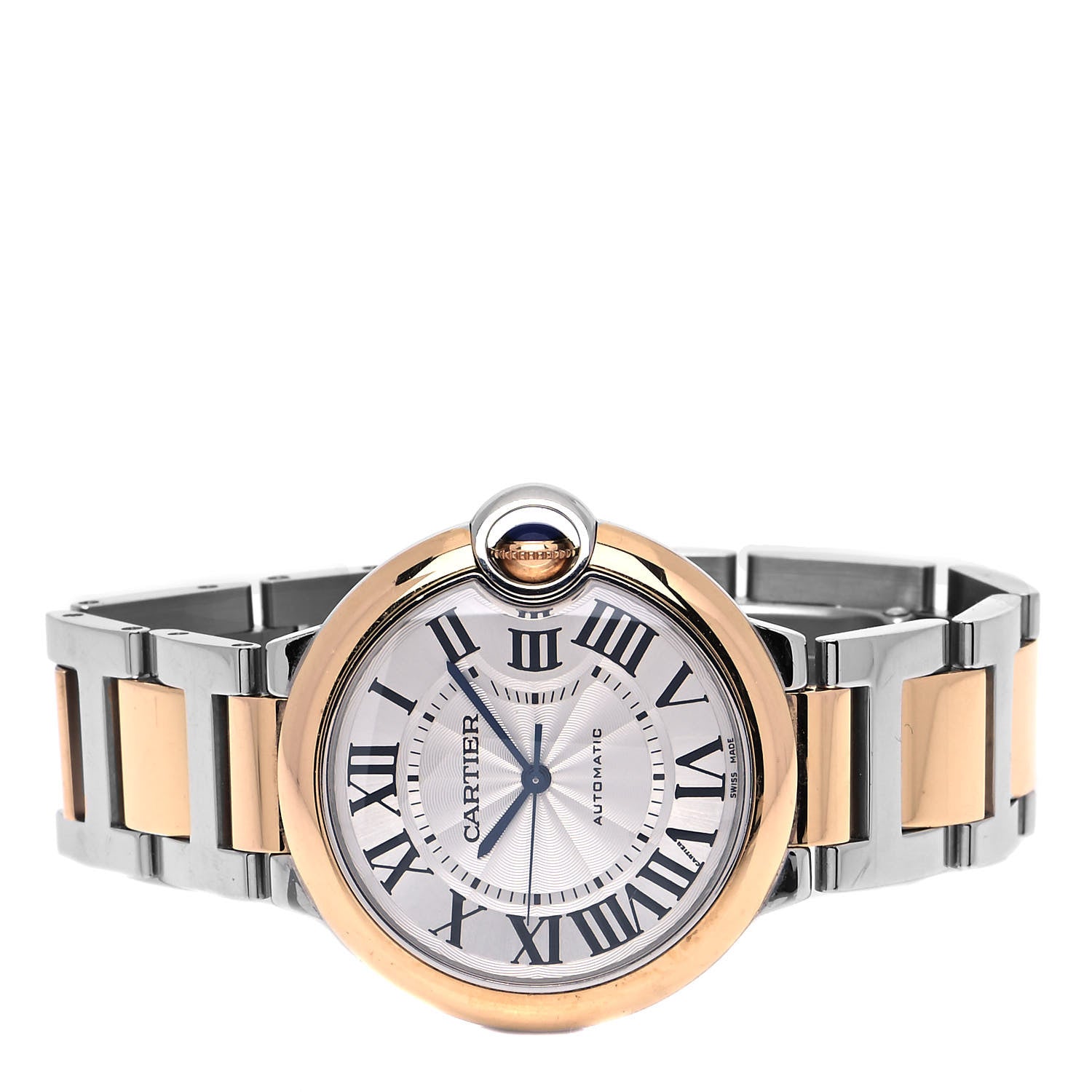 Cartier Stainless Steel 18K Pink Gold 36mm Ballon Bleu De Cartier Automatic Watch 2 of 5