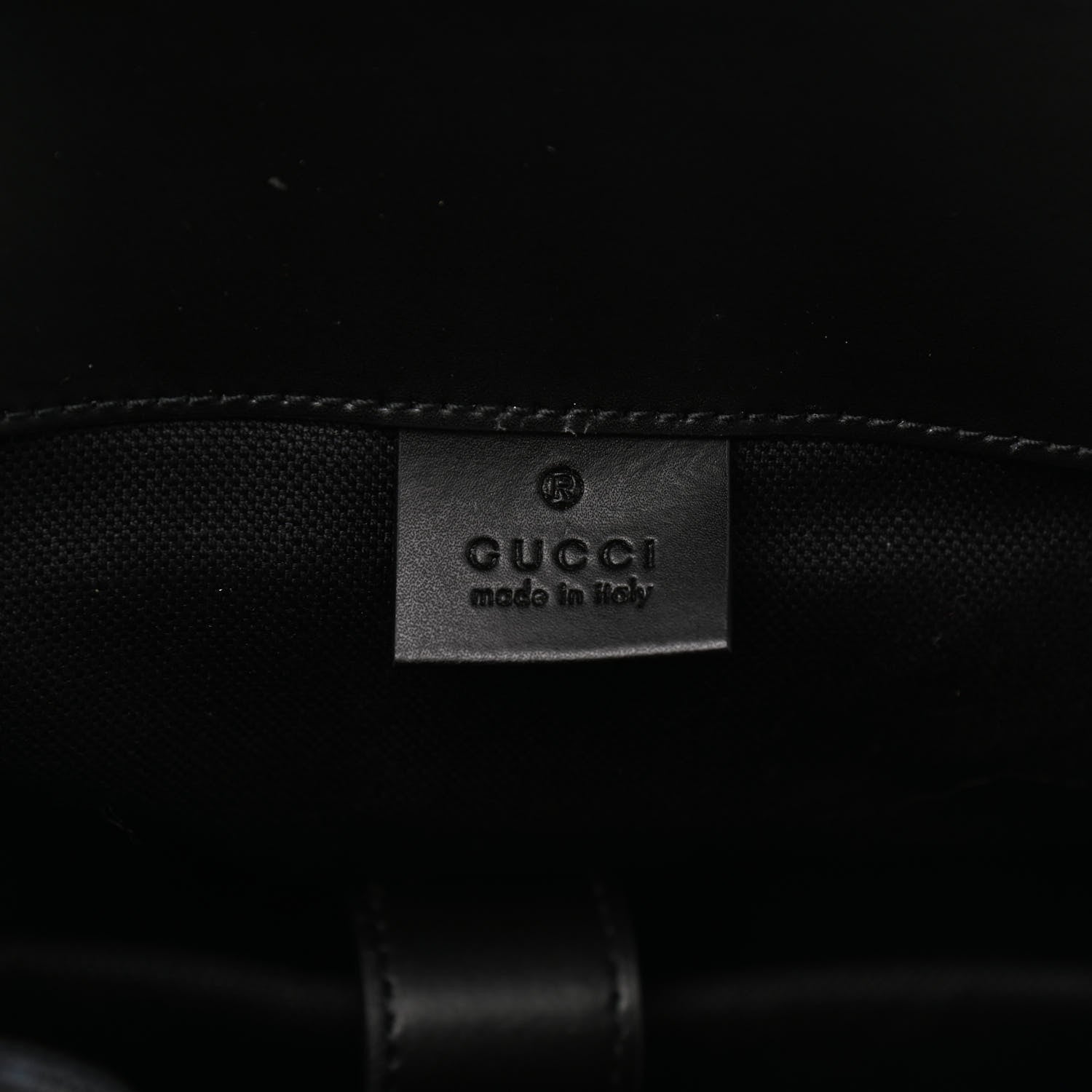 Gucci Soft GG Supreme Monogram Appia Calfskin Web Double Buckle Backpack Black 6 of 10