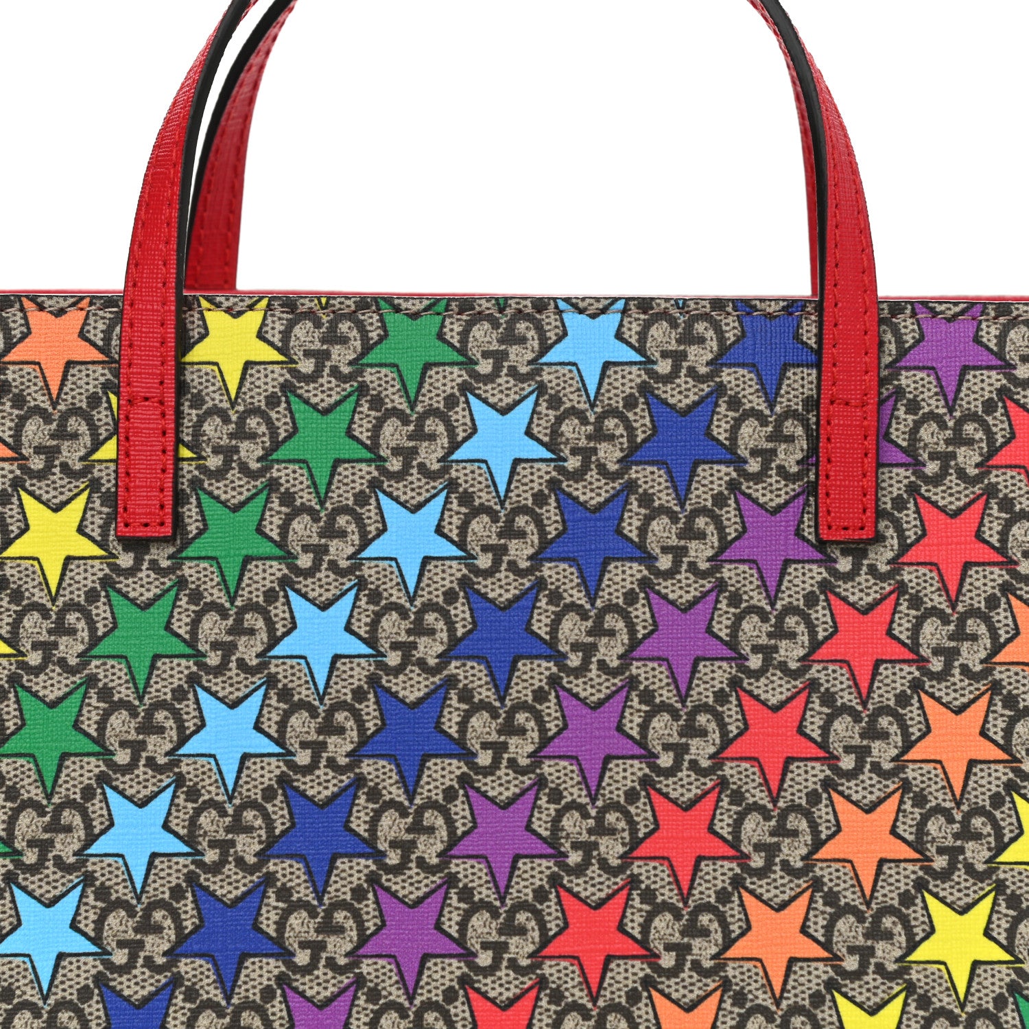 Gucci GG Supreme Monogram Childrens Star Print Tote Multicolor 8 of 10