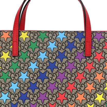 Gucci GG Supreme Monogram Childrens Star Print Tote Multicolor 8 of 10