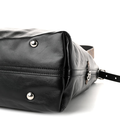 Louis Vuitton Lambskin CarryAll Vibe MM Black 9 of 9