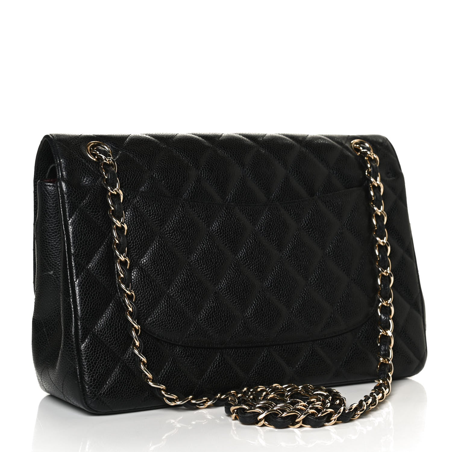 Chanel Caviar Quilted Jumbo Double Flap Black 3 of 13