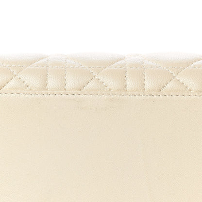 Christian Dior Lambskin Cannage Medium Lady Dior Light Beige 10 of 21
