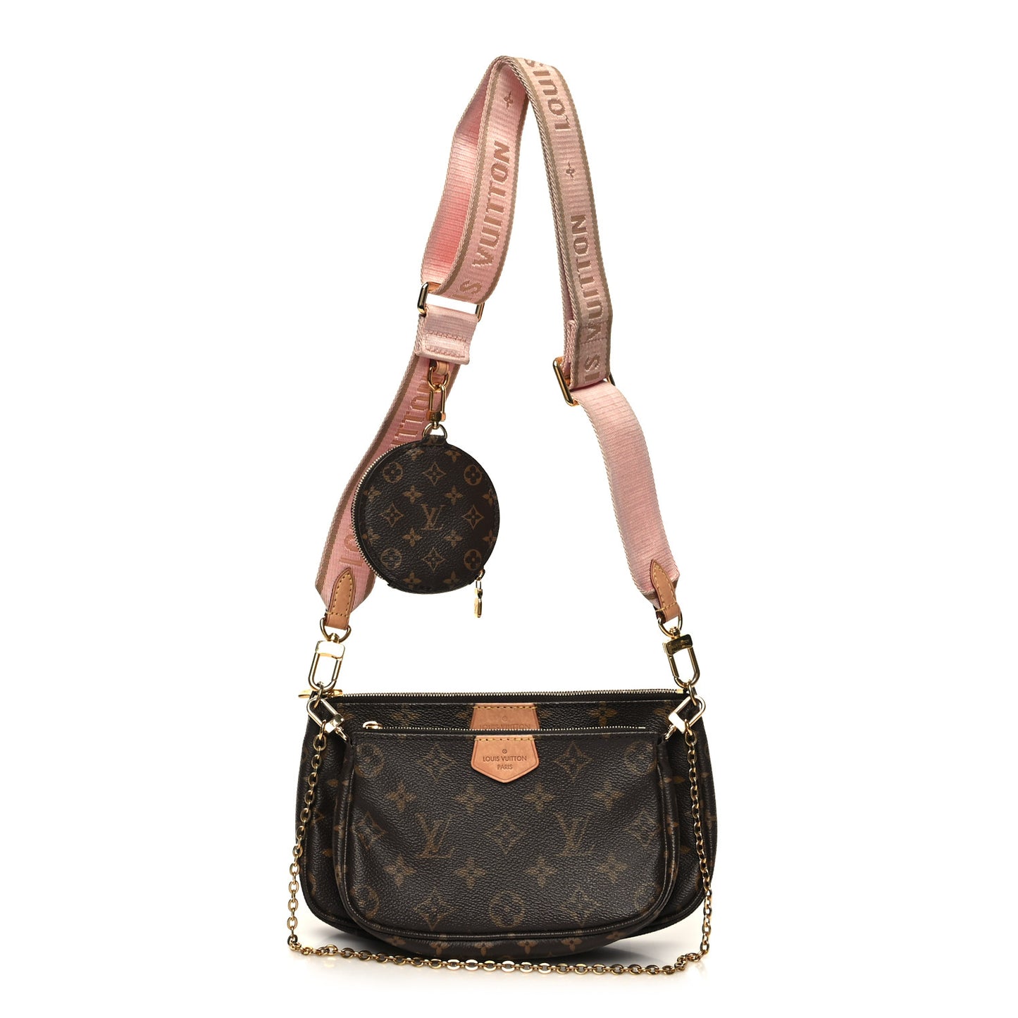 Monogram Multi Pochette Accessories Rose Clair