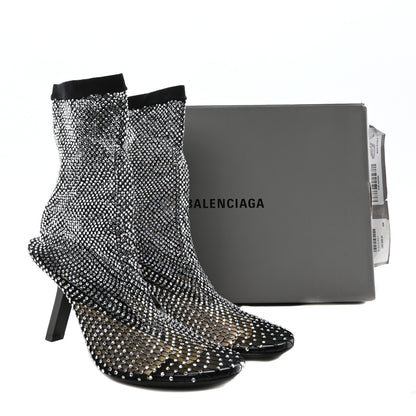 Balenciaga Fishnet Strass Embroidered 110mm Pumps 39 Black 8 of 8