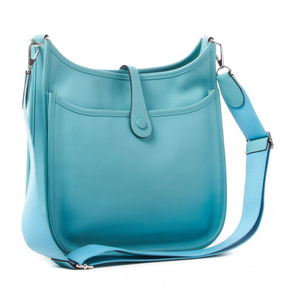 Hermes Epsom Evelyne III PM Bleu Atoll 2 of 9