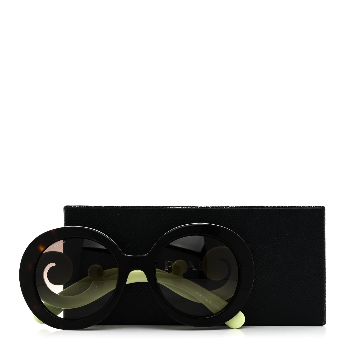 Baroque SPR 27N Round Sunglasses Tortoise Green