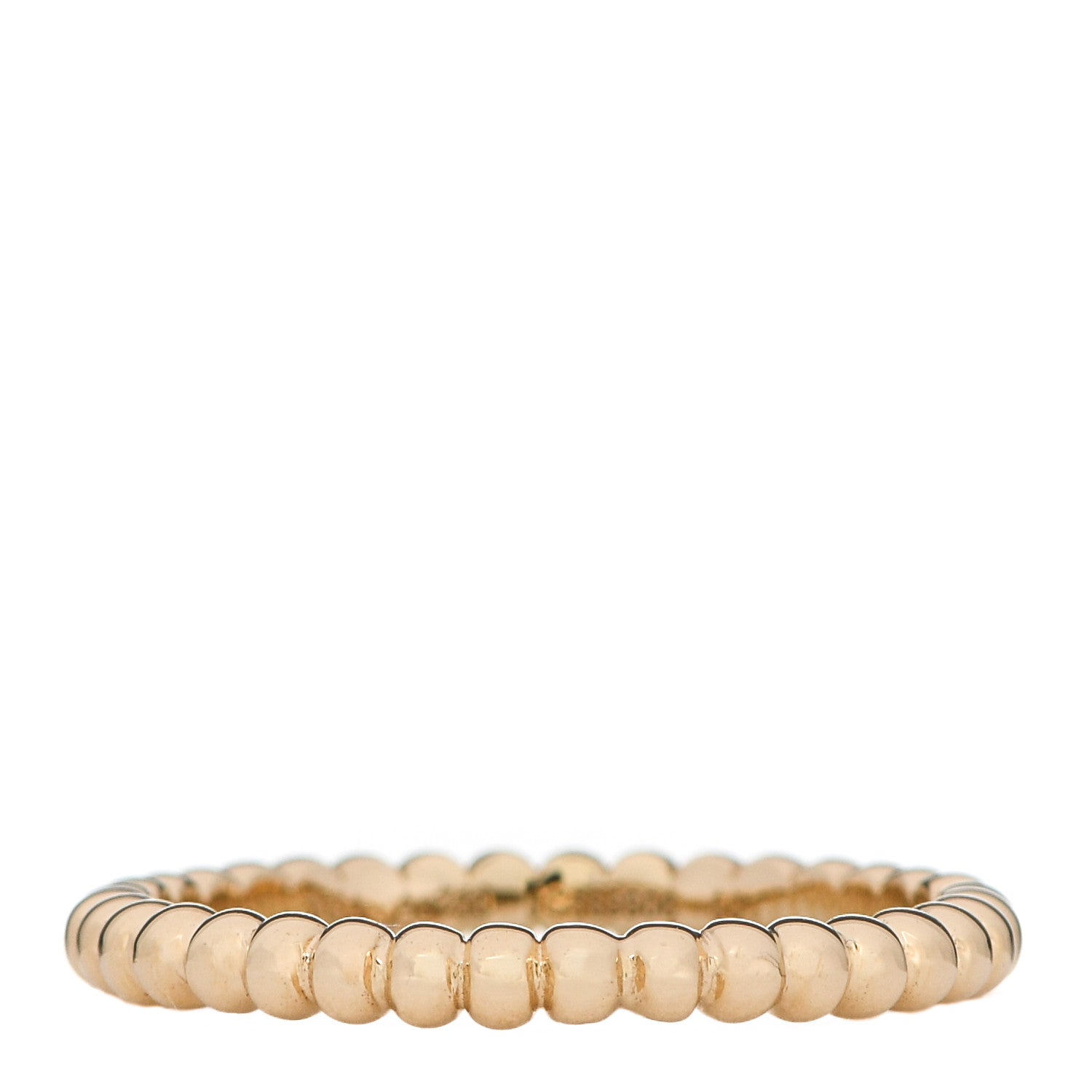 Van Cleef & Arpels 18K Yellow Gold Small Perlee Ring 50 5.25 1 of 5