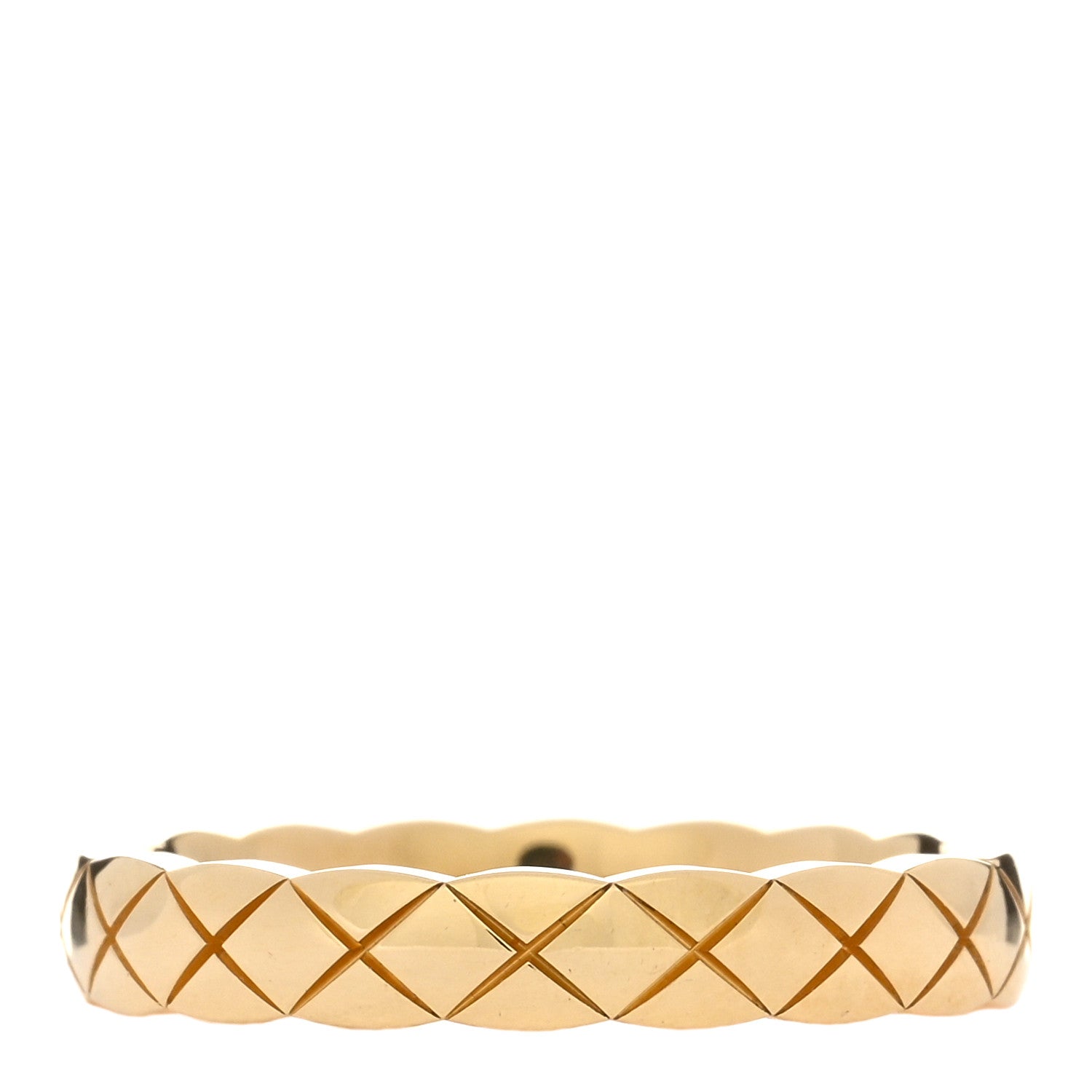 Chanel 18K Yellow Gold Mini Coco Crush Ring 51 5.75 1 of 5
