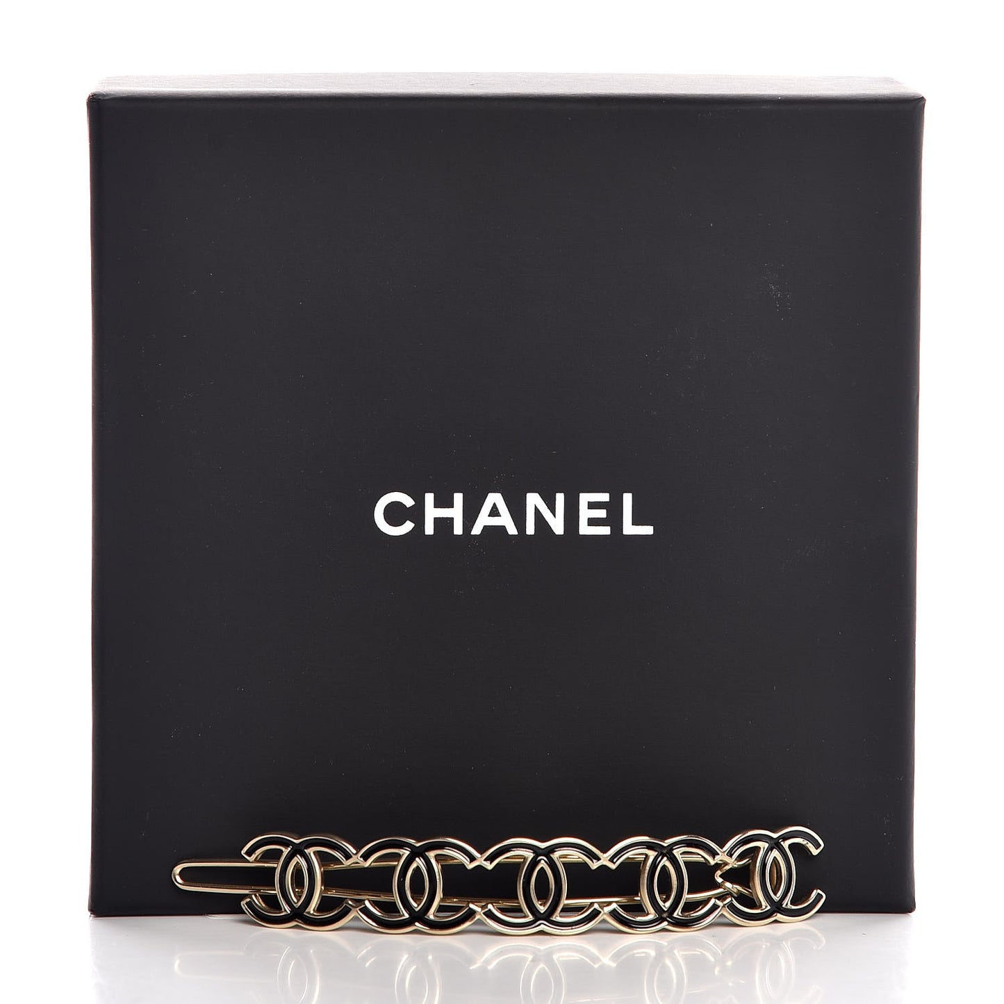 Metal CC Hair Clip Barrette Gold