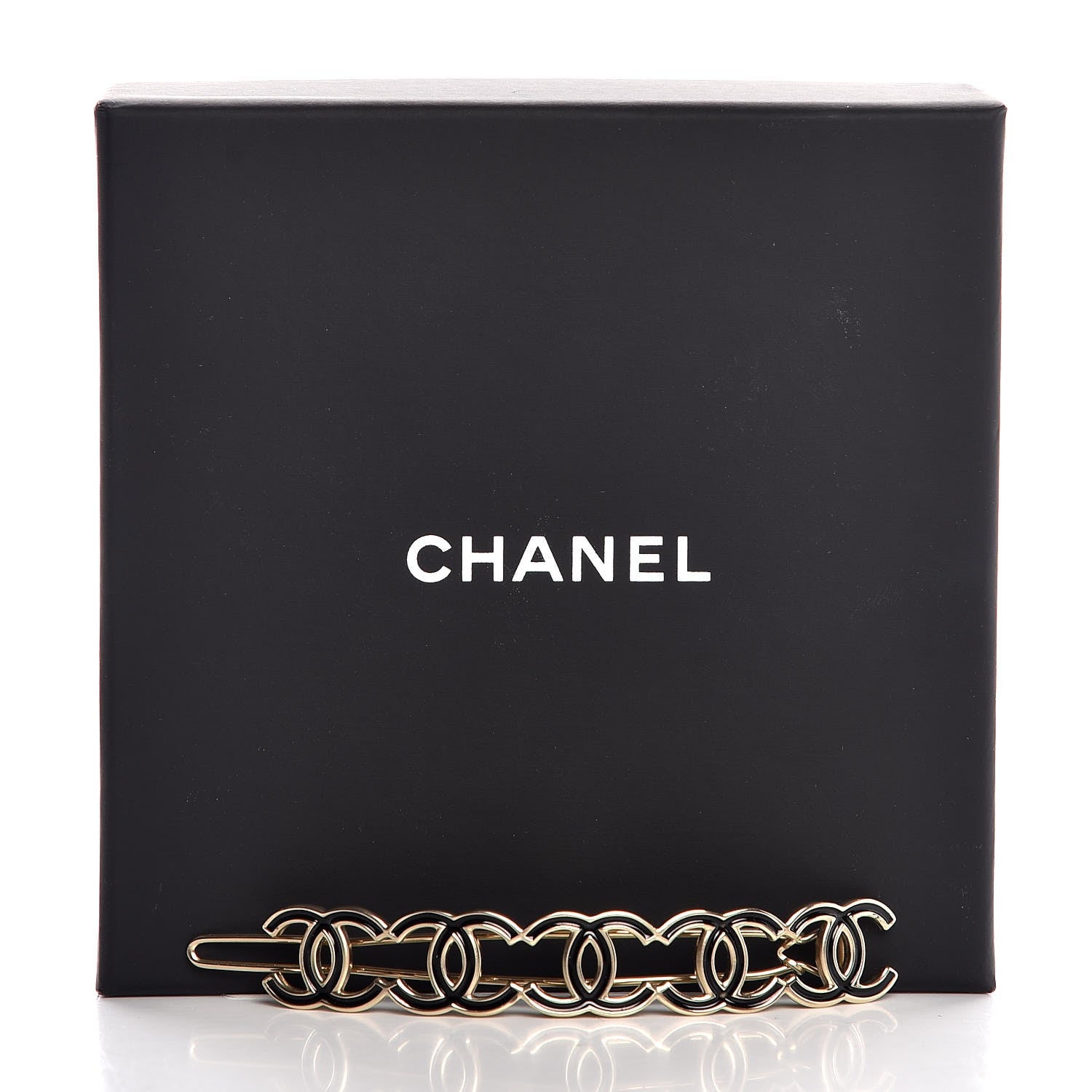 Chanel Metal CC Hair Clip Barrette Gold 6 of 6